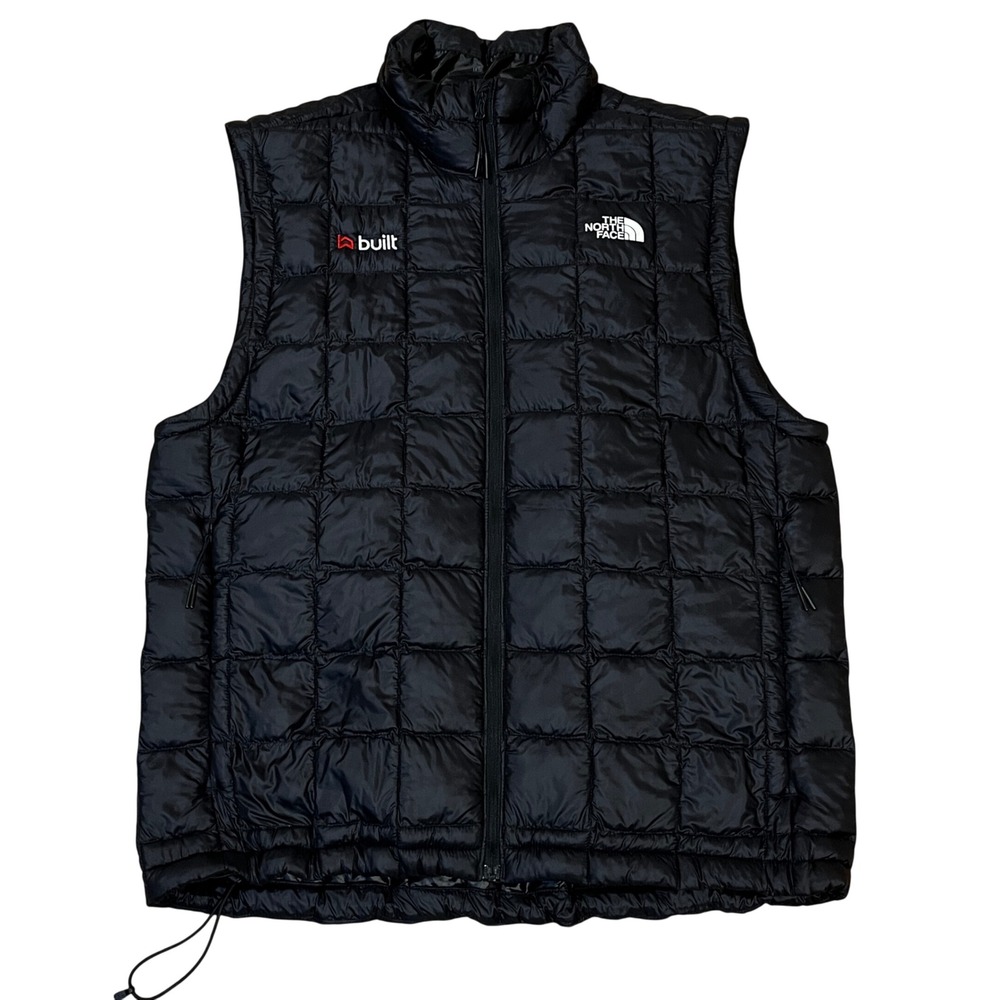 NWOT The North Face Mens ThermoBall Eco Puffer Vest M Black Built Logo Zip Up